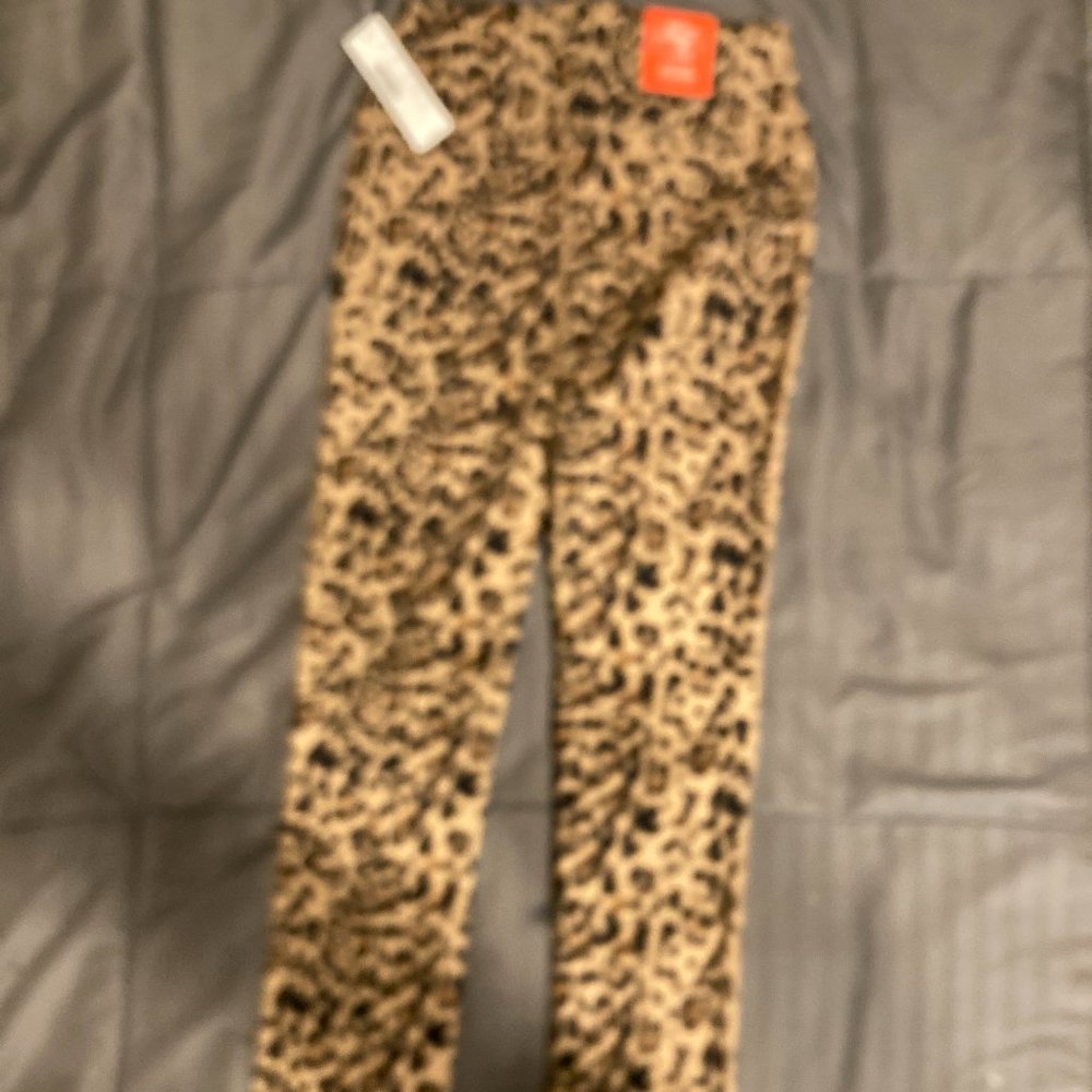 JCREW X-XS LEOPARD PRINT LEGGINGS